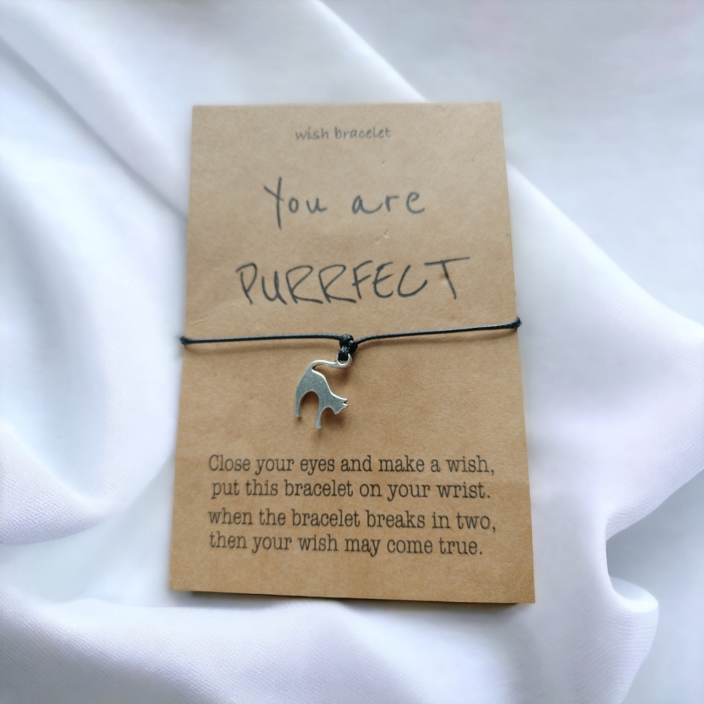 Cat Charm Wish Bracelet